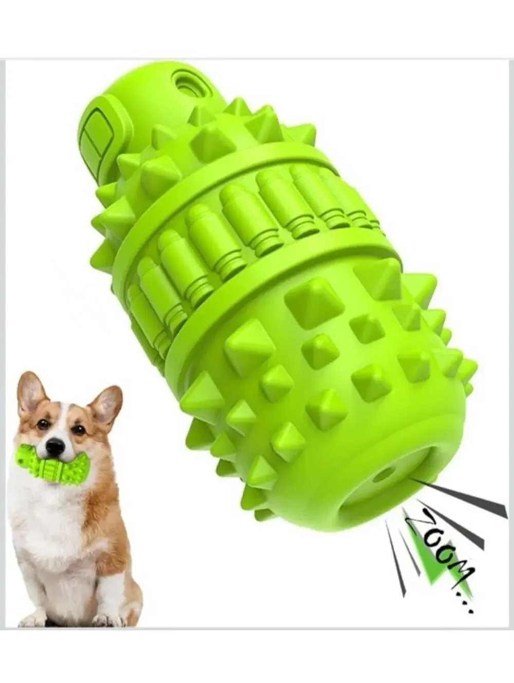 Natural Rubber Dog Toy for Large Dogs Aggressive Chewers BPA-Free Squeaky Fun